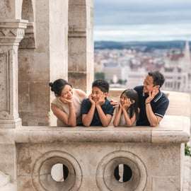 Sessão fotográfica particular do nascer do sol no Fisherman Bastion