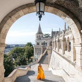 Sessão fotográfica particular do nascer do sol no Fisherman Bastion