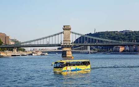 Budapeste: Excursão de autocarro flutuante por terra e água