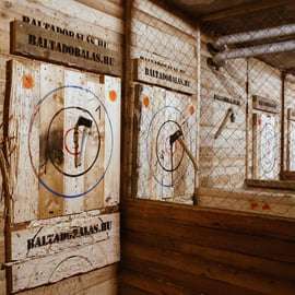 Budapeste: Experiência de arremesso de machado