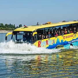 Budapeste: Excursão de autocarro flutuante por terra e água