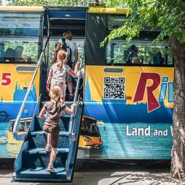 Budapeste: Excursão de autocarro flutuante por terra e água